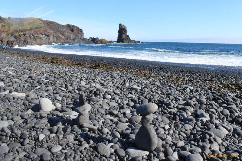 Playing at the beach