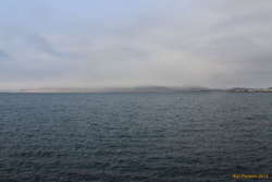 Volcanic ash on the bay