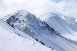 Ólafsskarðshnúkur from Sauðadalahnúkur