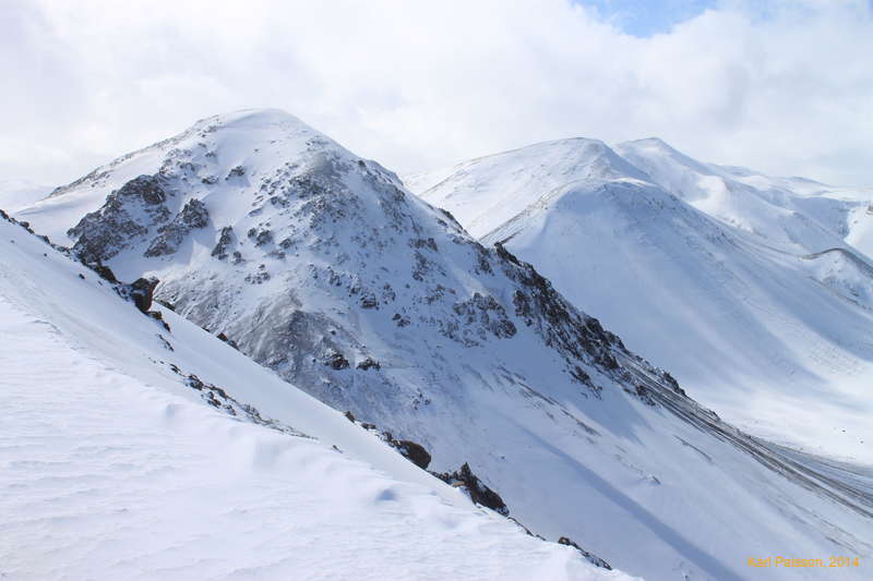 Ólafsskarðshnúkur from Sauðadalahnúkur