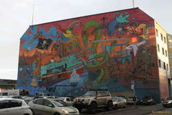 Graffiti on the library