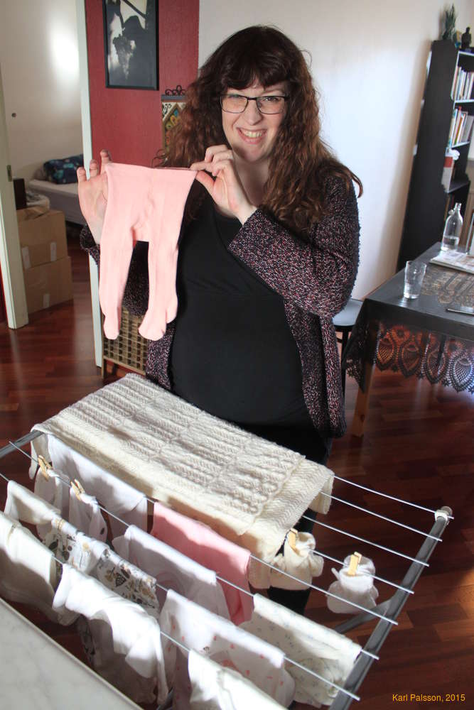 We have little baby clothes