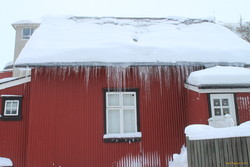 Icicles next door
