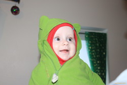 Stella is a happy frog