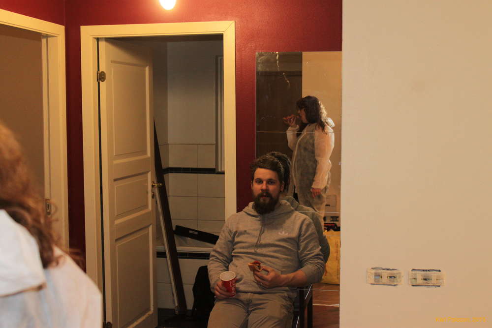 Tired Stebbi painted a lot