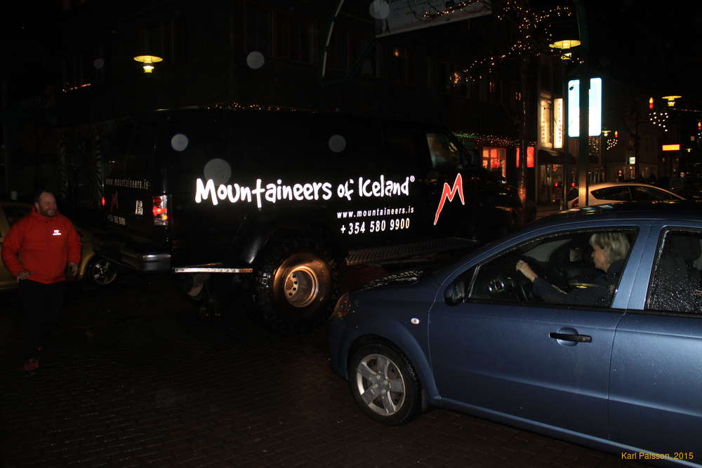 Blocking traffic and laughing about it