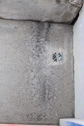 rain damaged concrete