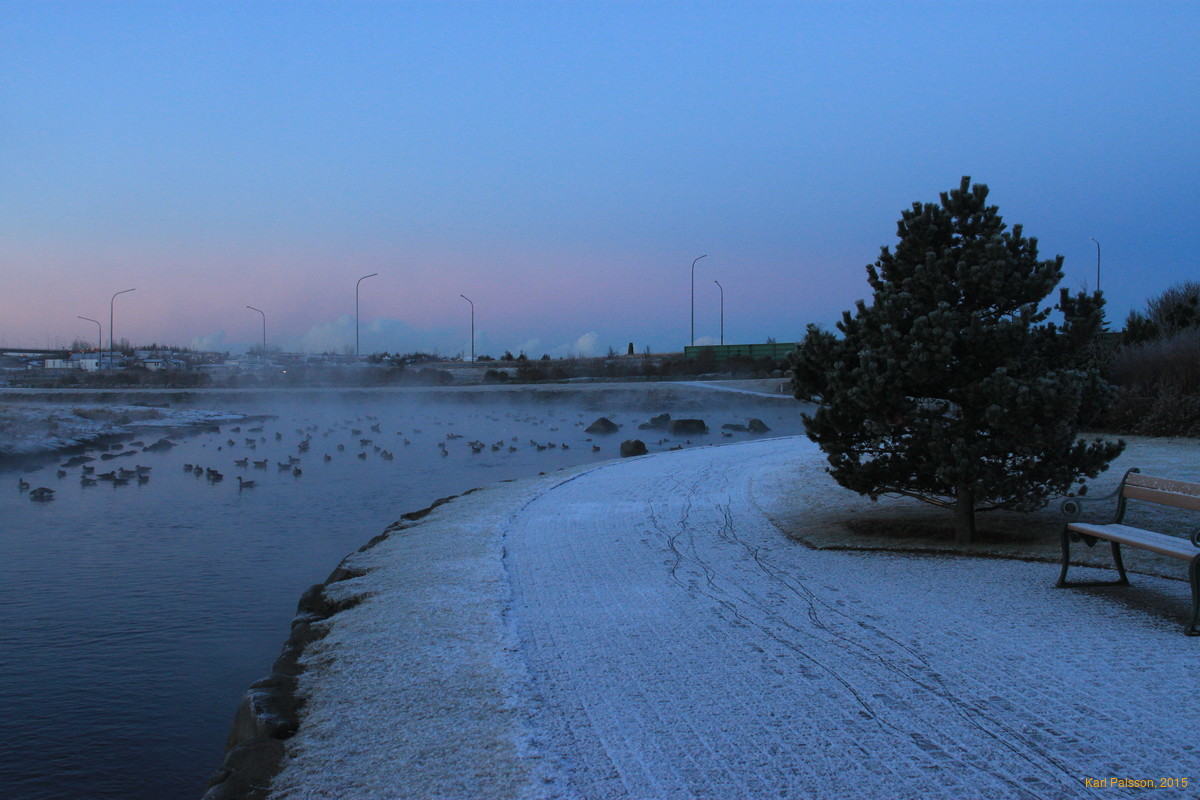 Winter morning on the way to work