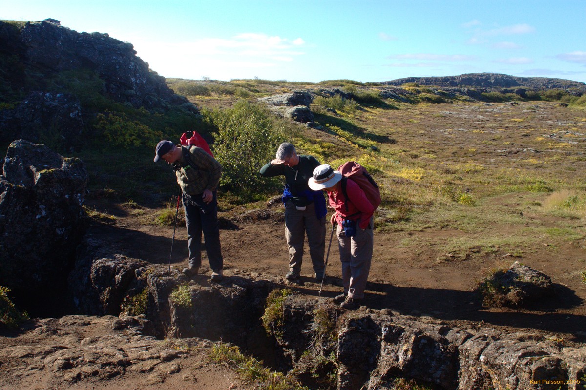 Looking at holes in the ground