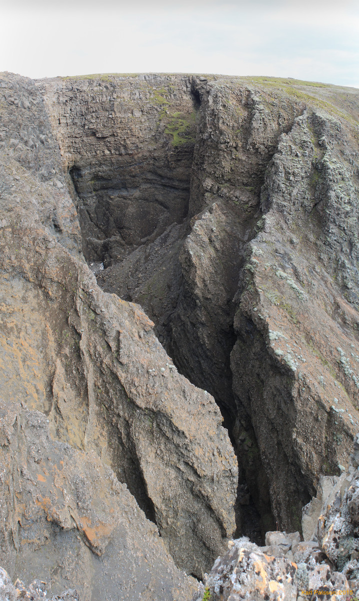 Vertical pano into Kálfsgil