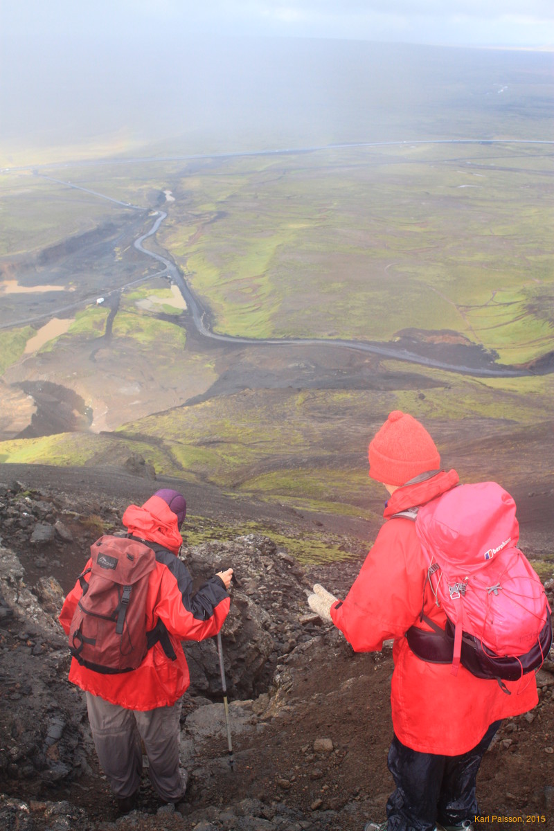Mum and Margaret starting back down