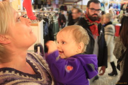 Stella happy with Aníka