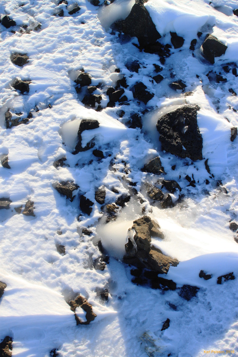 Thaw/freeze on the sun, drift on the back