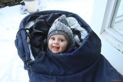 Happy elf going for a ride