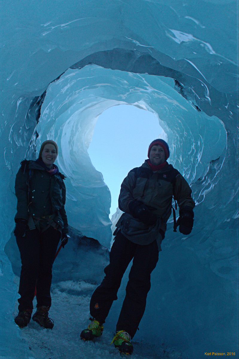 Inside the glacier