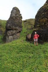 Mum near the top of our climb out