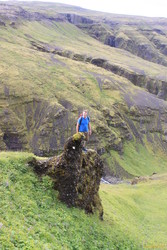 Me near the top of our climb out