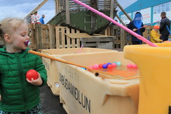 Stella planning a fishing expedition