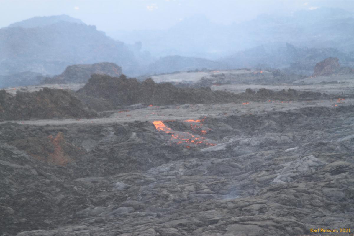 The twisted and filled remains of Geldingadalir