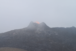 Crater 2 in the sleet