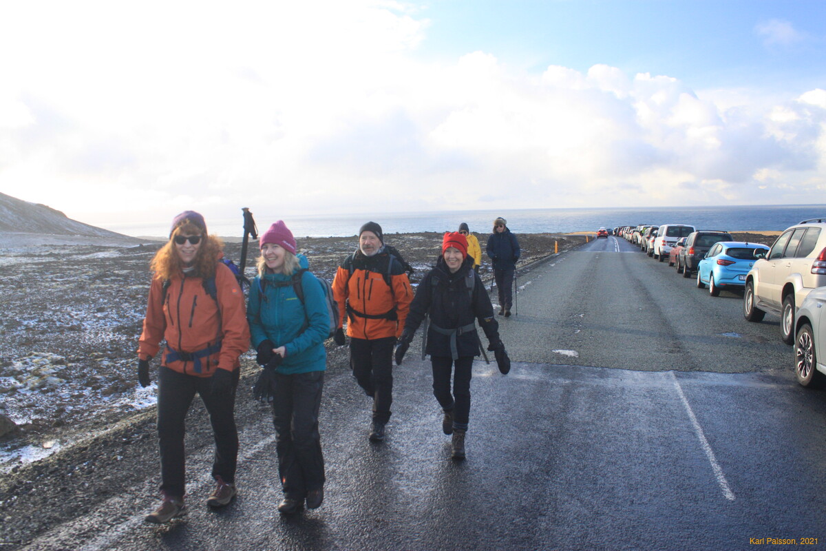 Starting the day, Kata, Ásta, Raggi and Ingibjörg