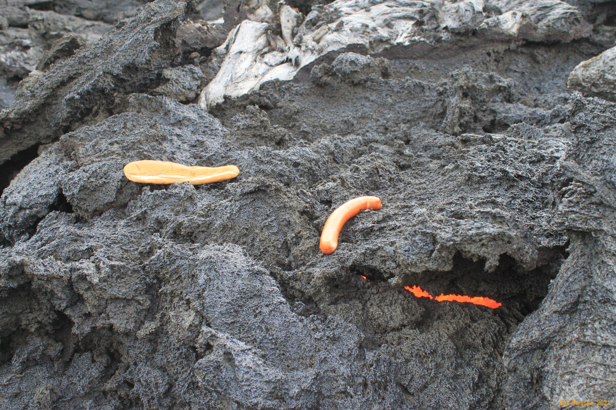 Cooking on a natural stovetop