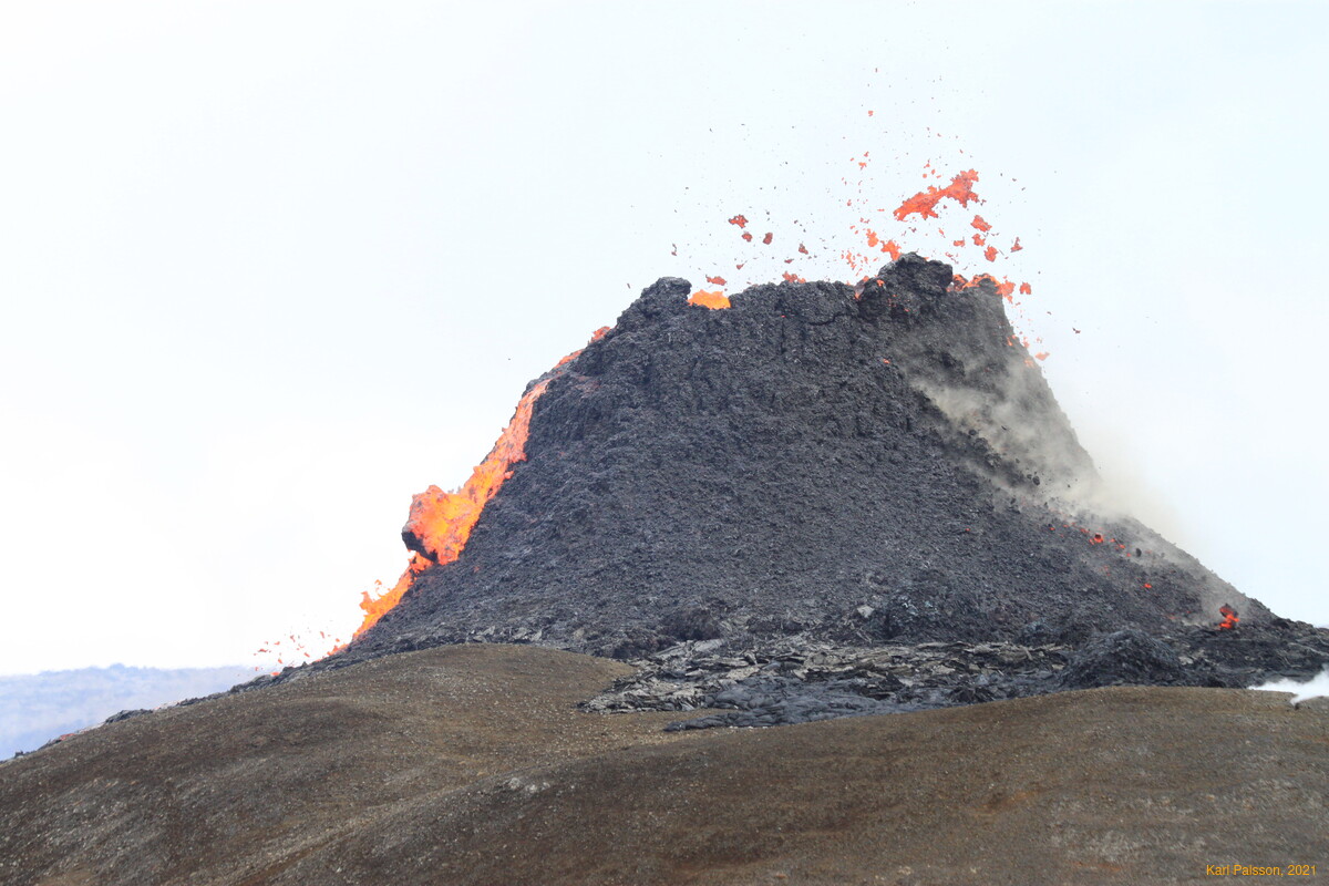 The lava fall emphatically re-opens