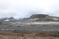 Nice cooled lake, still with heat west of the old main crater