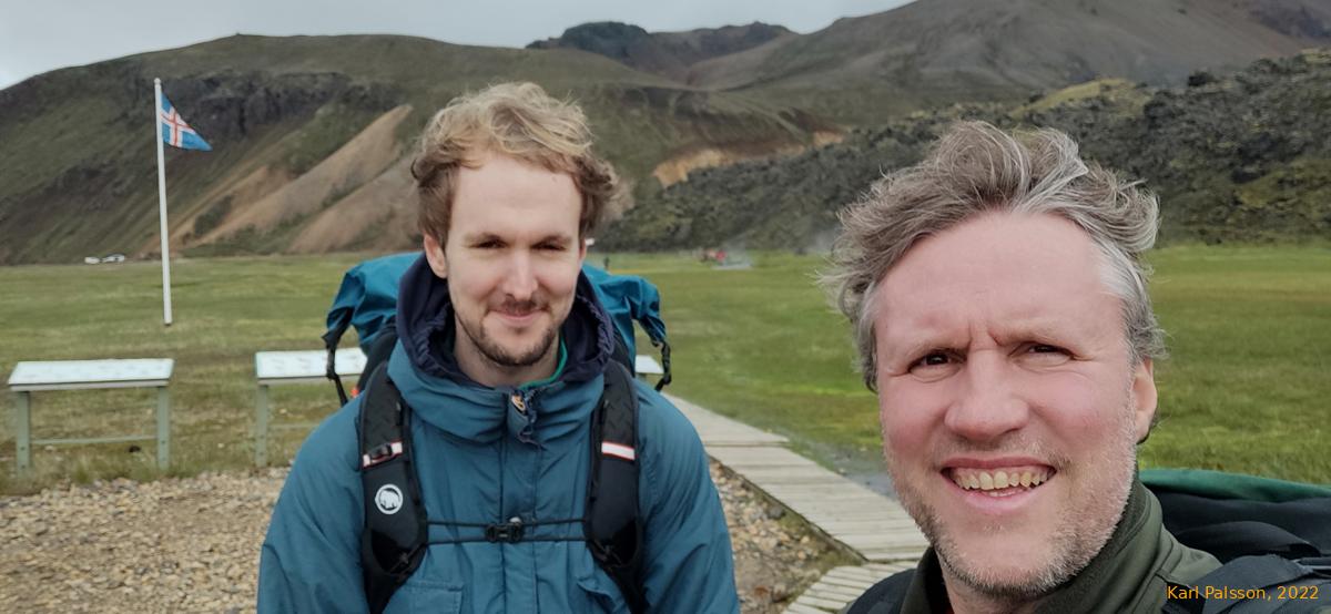 James and I starting off