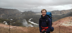 James, looking back towards Landmannalaugar